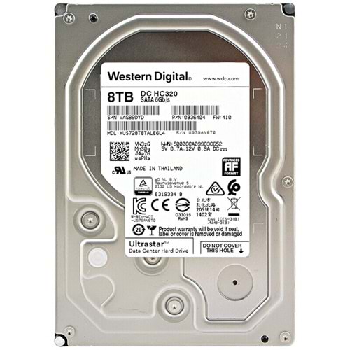 HDD 8 TB 3,5 WD 7200RPM ULTRASTAR